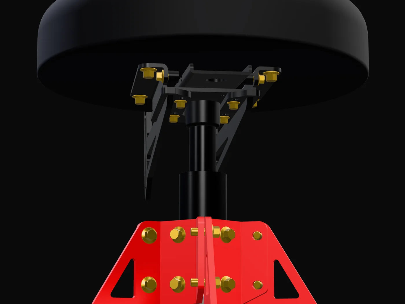 Close-up render: One lever. Your height.
